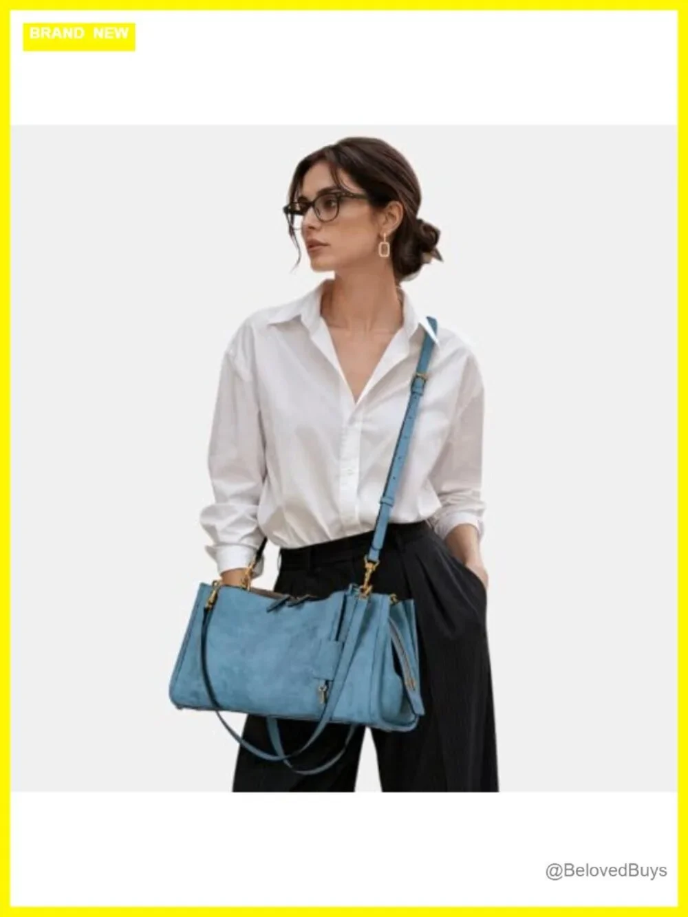 Vintage PU Leather Hobo Shoulder Bag with Lock and Multi-Pocket